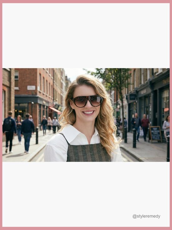 Retro Aviator Sunglasses with Metal Frame, UV400 Protection, Lightweight main image 4